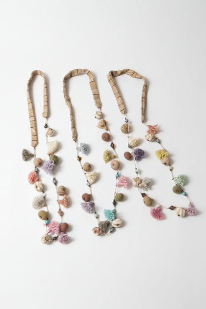 Indian Style Fabric Beads Necklace