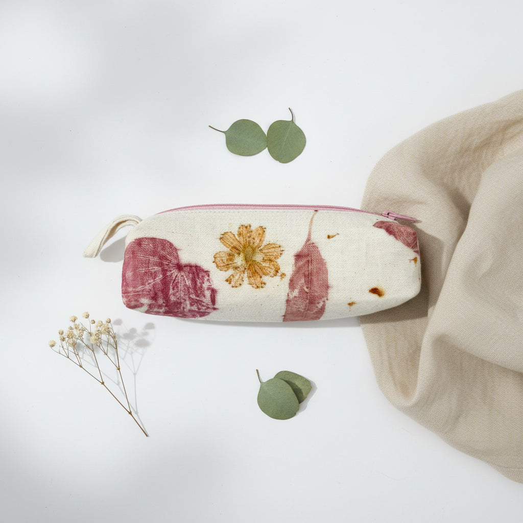 Eco-print Pencil Case