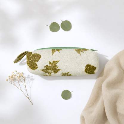 Eco-print Pencil Case