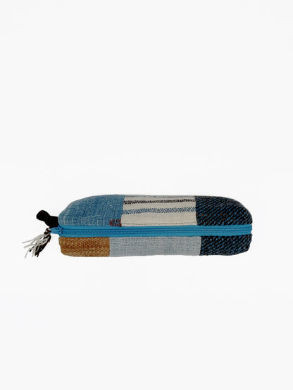 Indigo Natural Dyed Pencil Bag